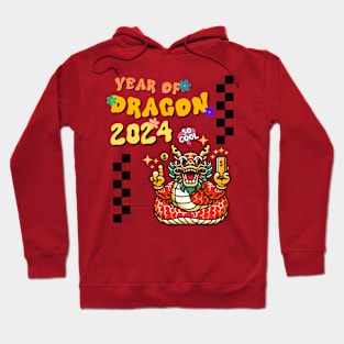 Prosperous 2024 - Year of the Dragon Celebration Tee Hoodie